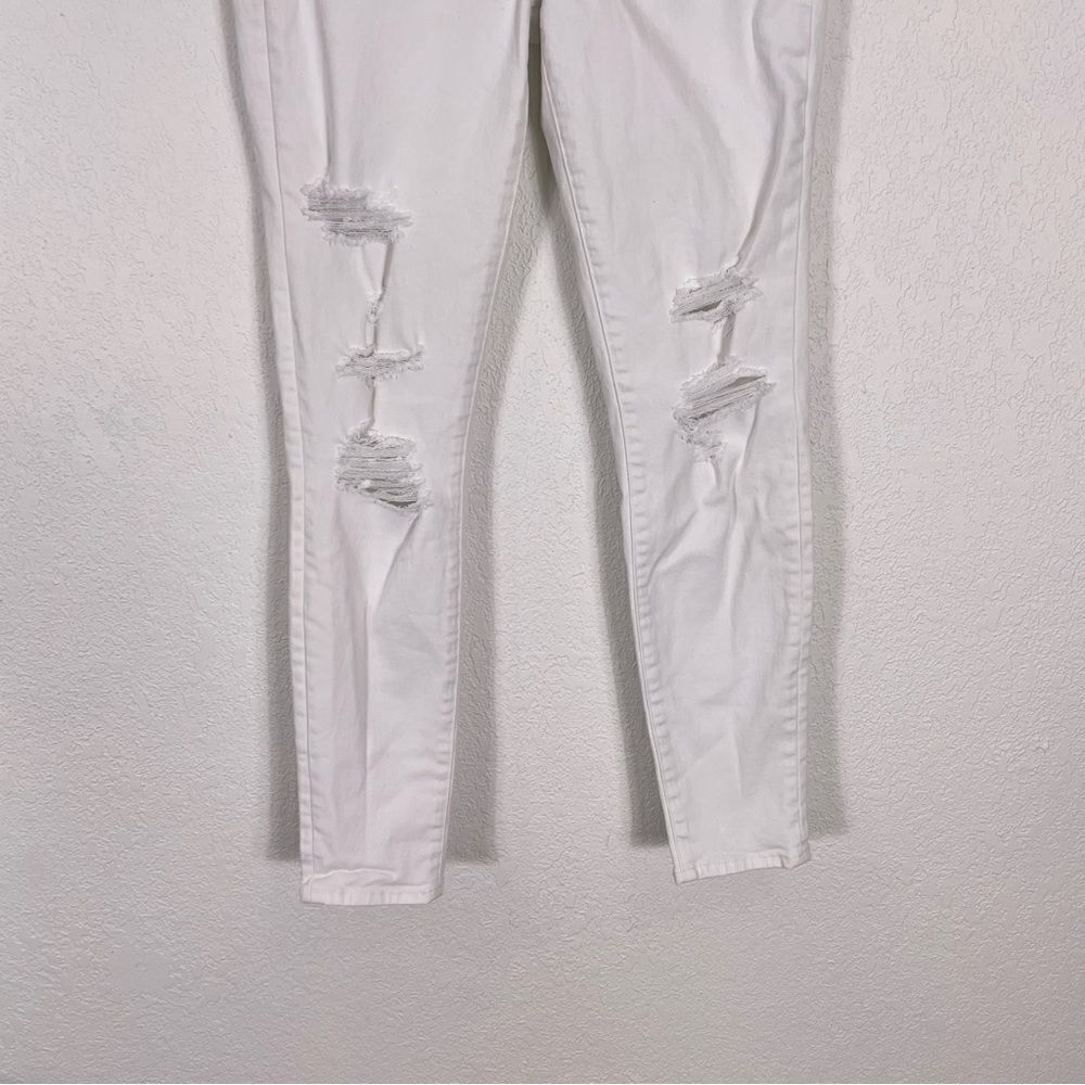 Abercrombie & Fitch White Distressed Skinny Jeans size 25 - Picture 4 of 8